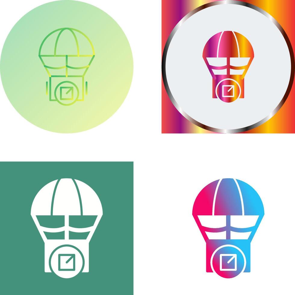 Parachute Icon Design vector