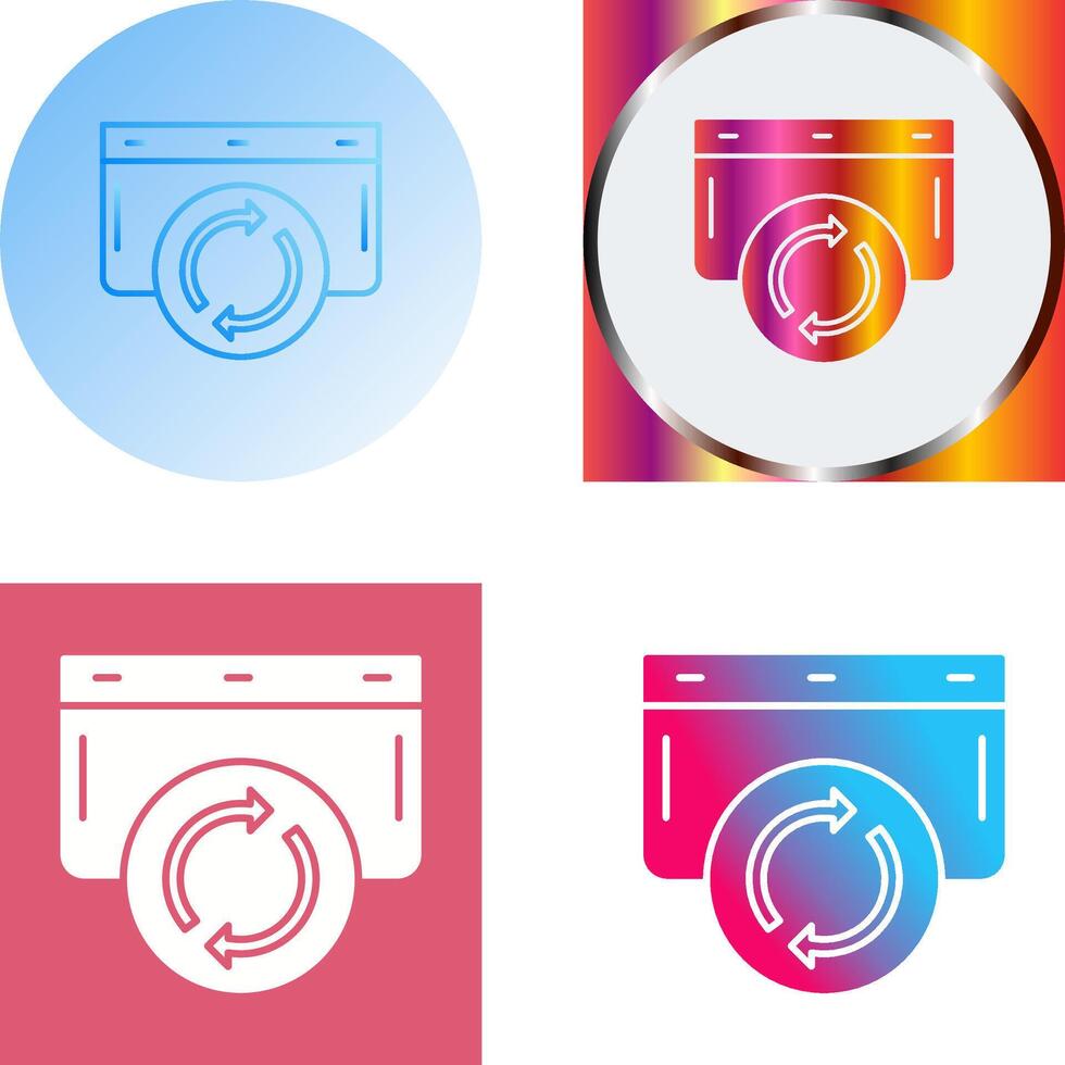 Refresh Icon Design vector