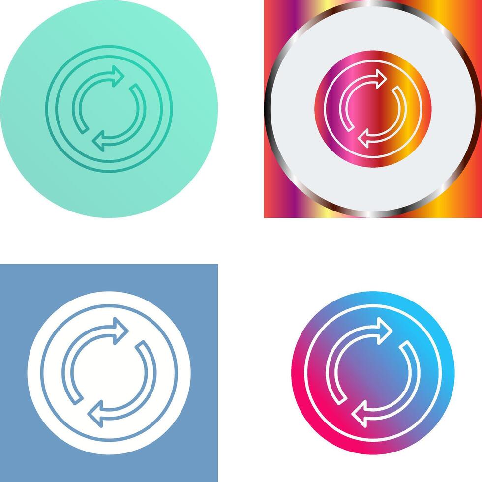 Loop Icon Design vector