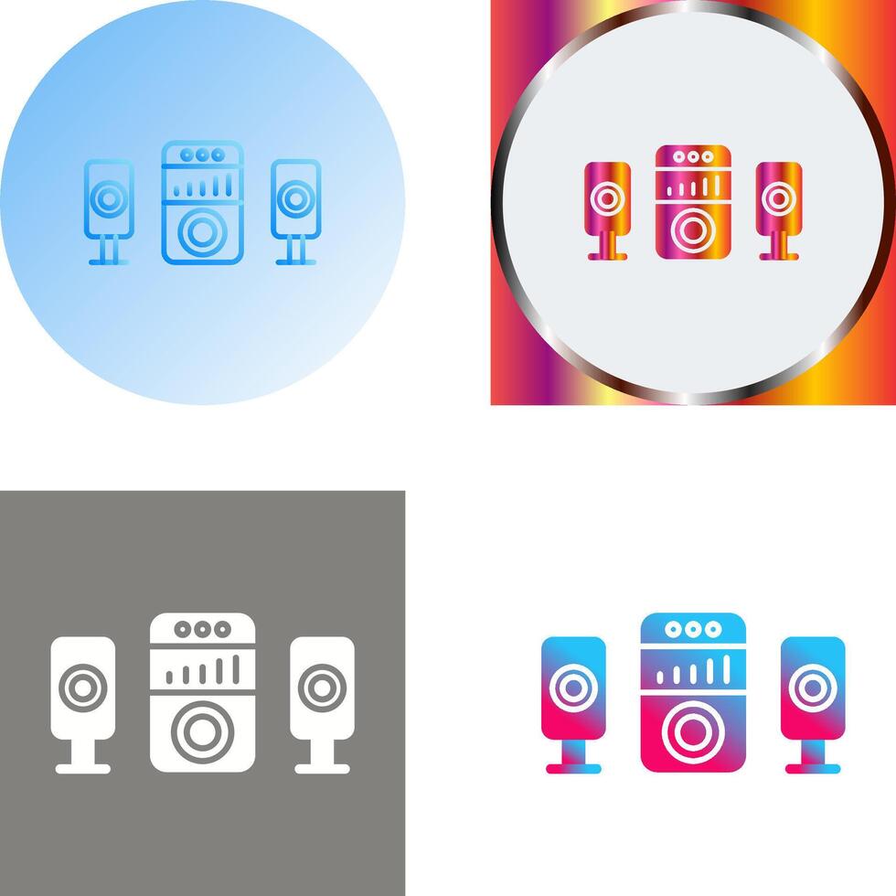 Sound System Icon Design vector