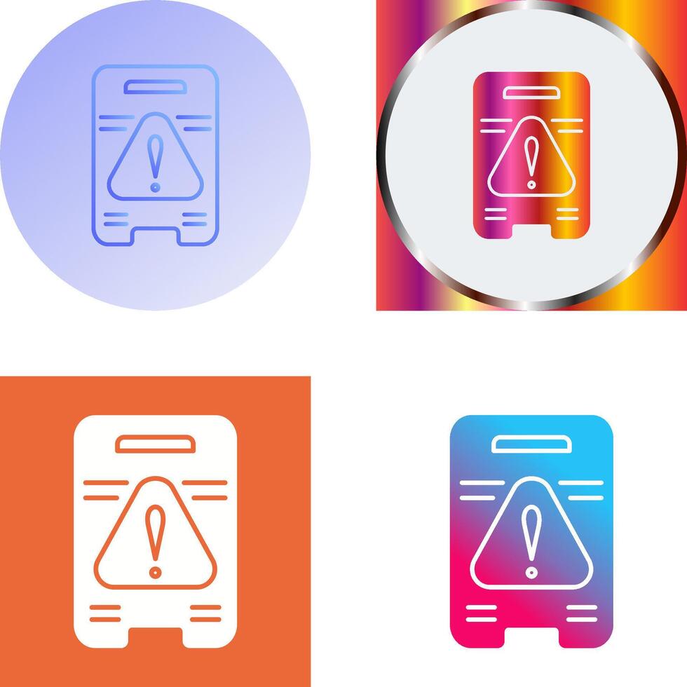 Caution Sign Icon Design vector