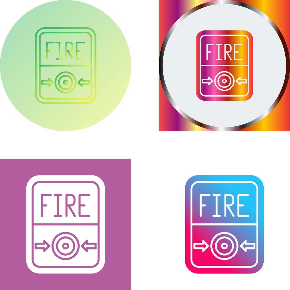 Fire Button Icon Design vector