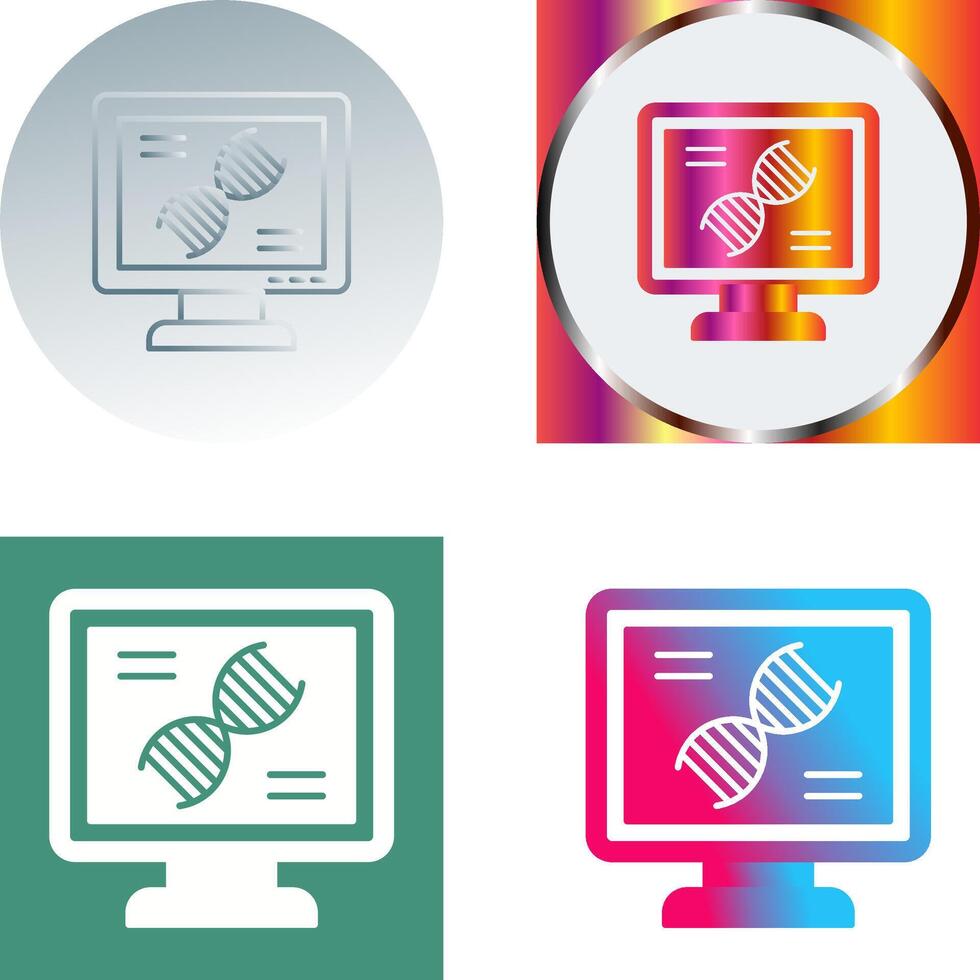 Dna Test Icon Design vector