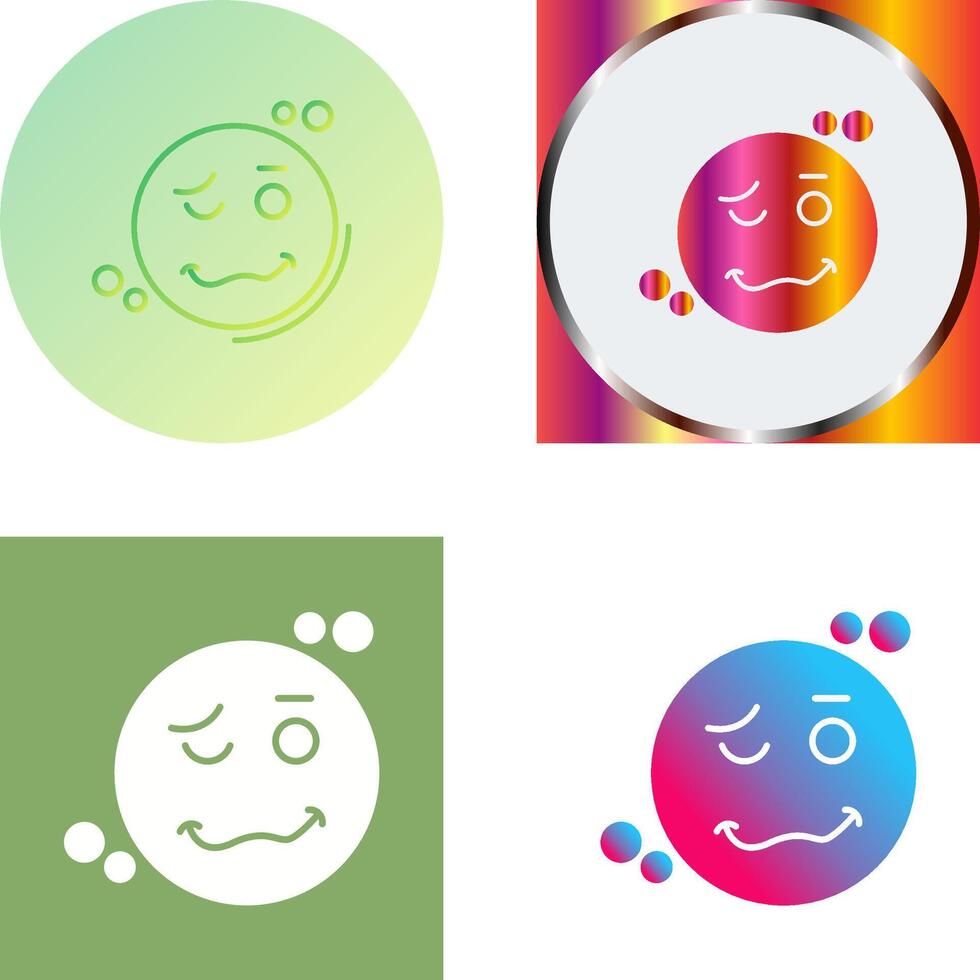 Drunk Icon Design vector