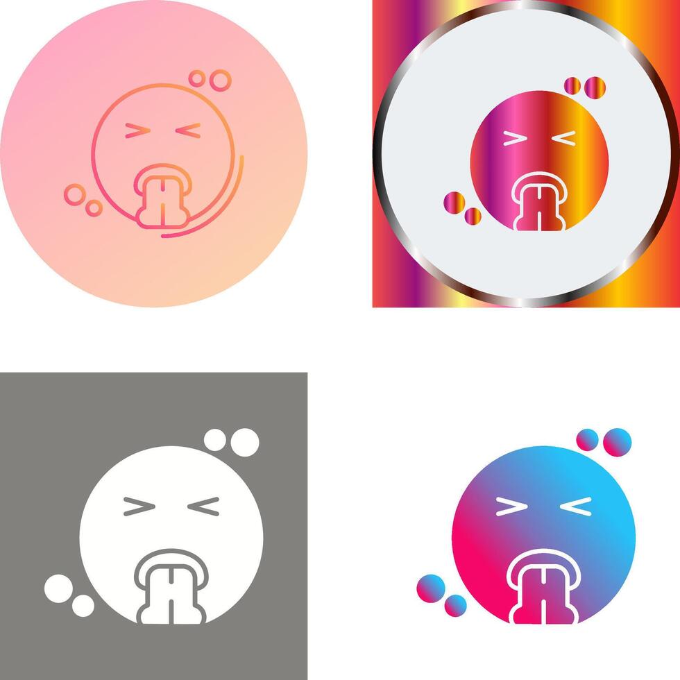 Vomit Icon Design vector