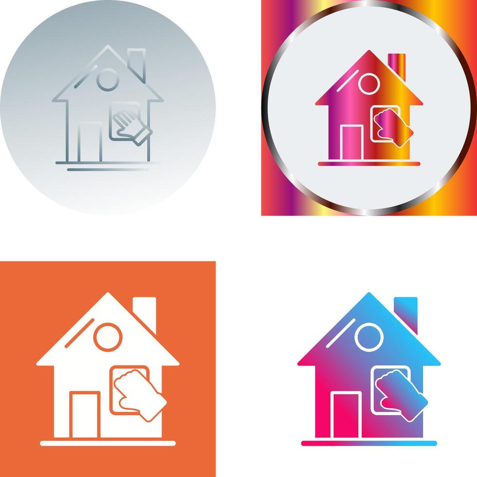 House Cleaning Icon Design vector