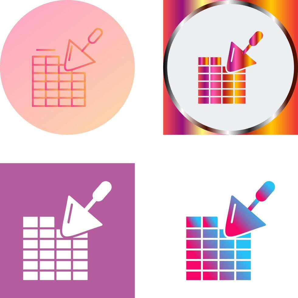 Brickwall Icon Design vector