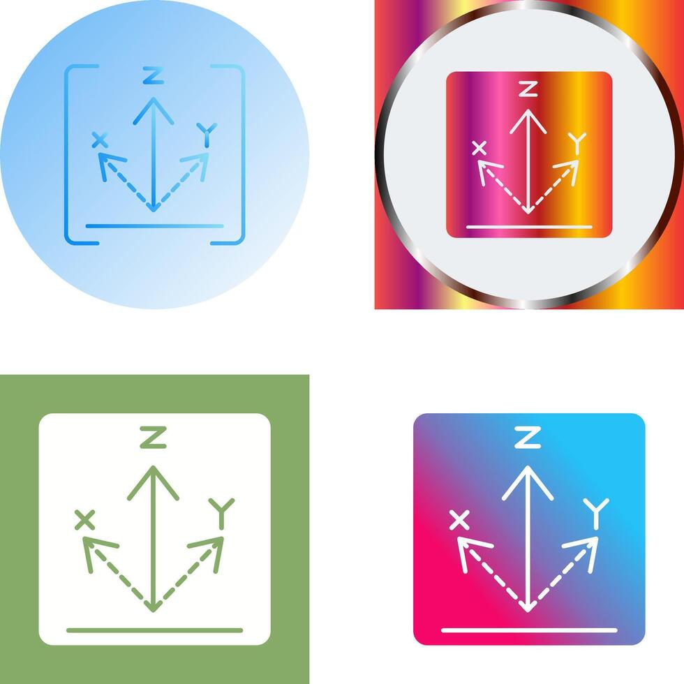 Axis Icon Design vector