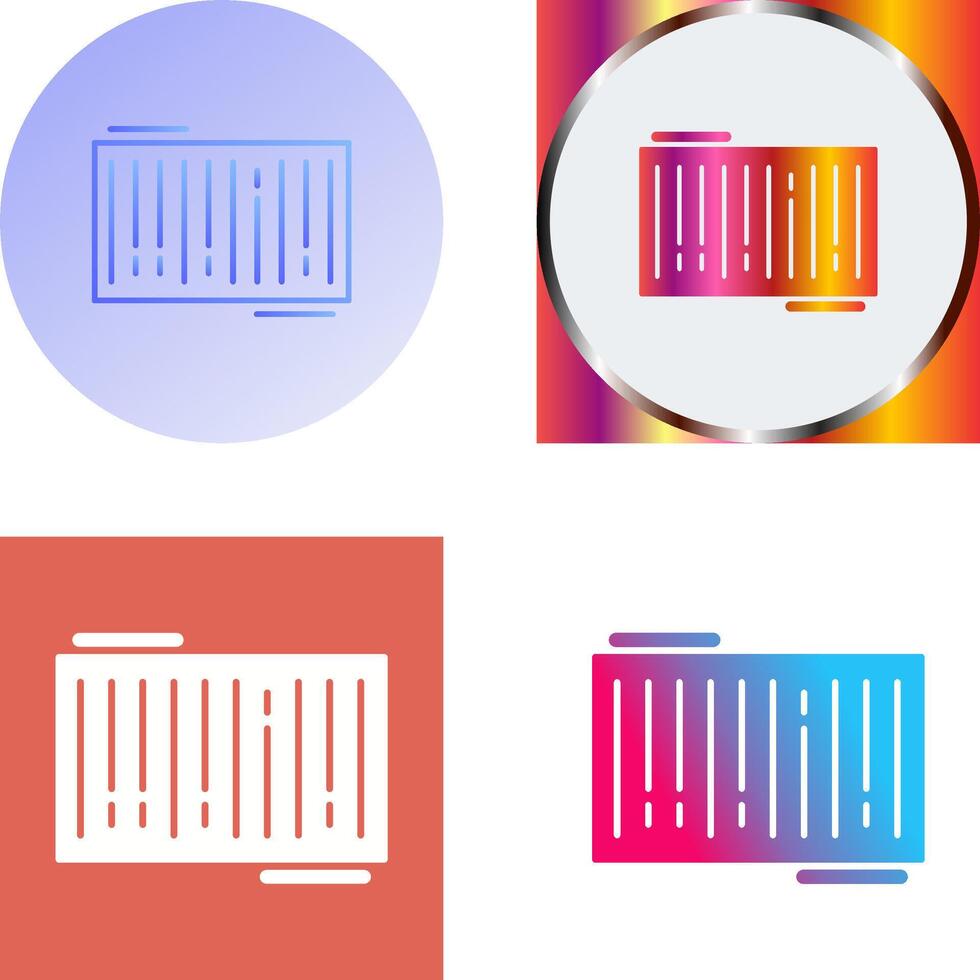 Barcode Icon Design vector