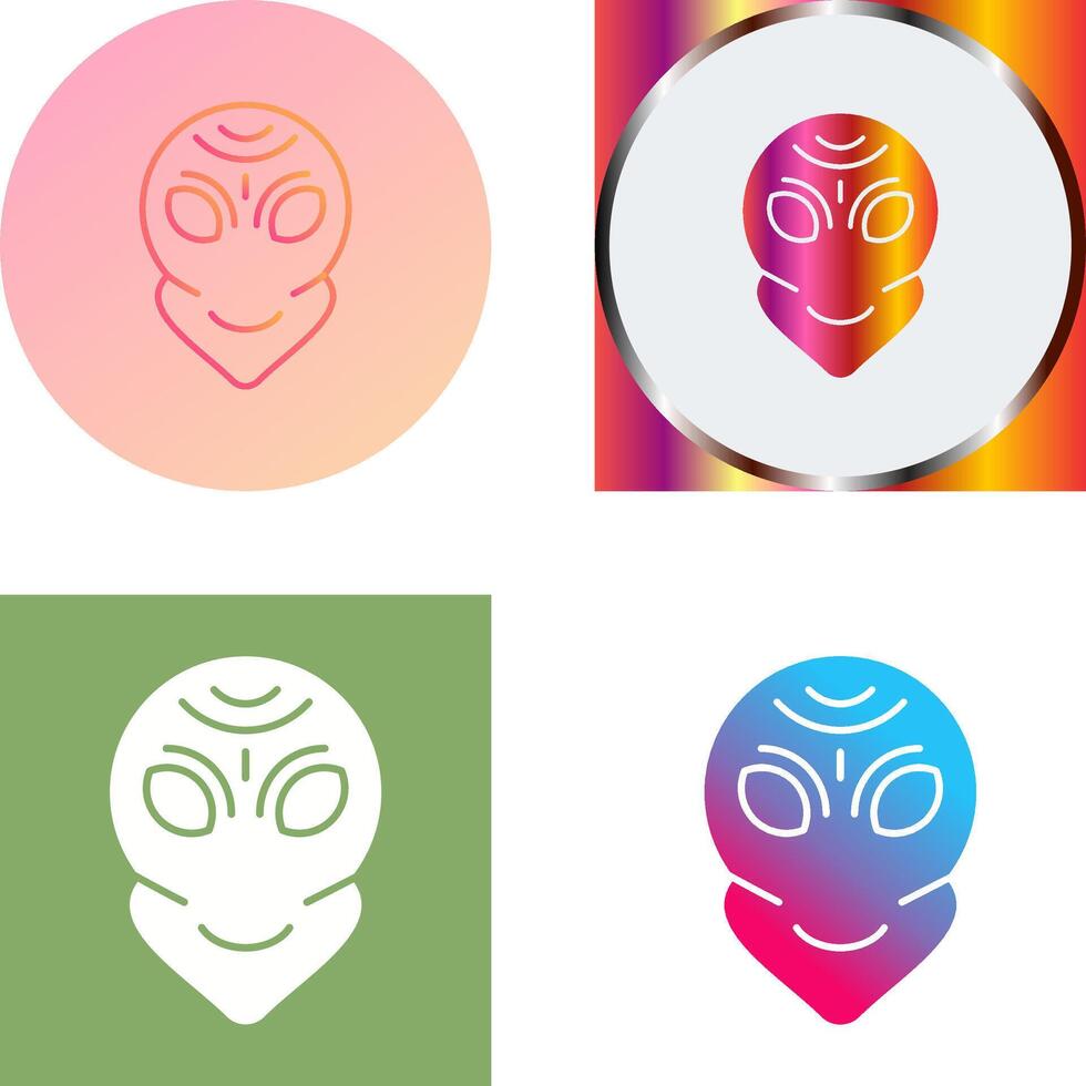 Alien Icon Design vector