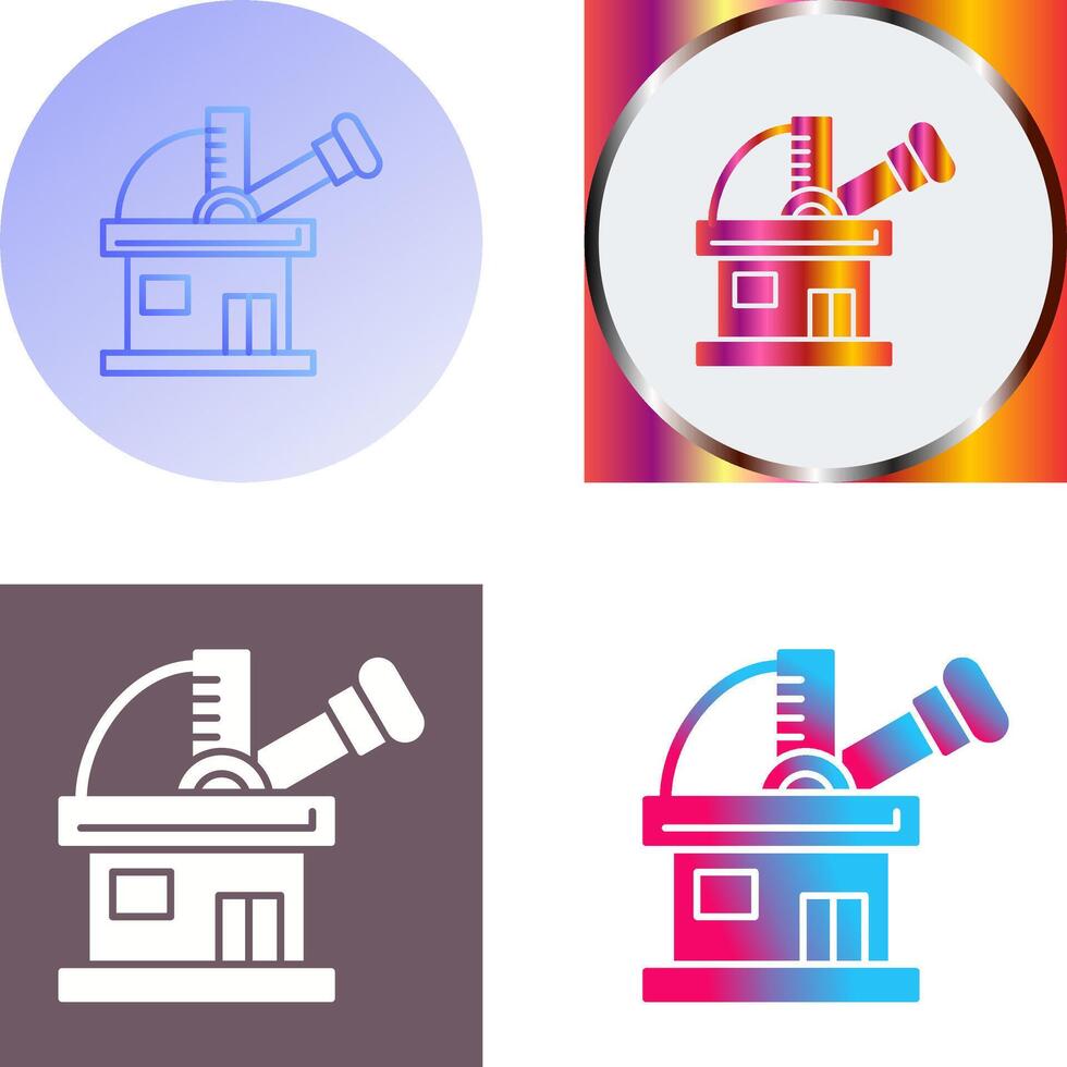 Observatory Icon Design vector