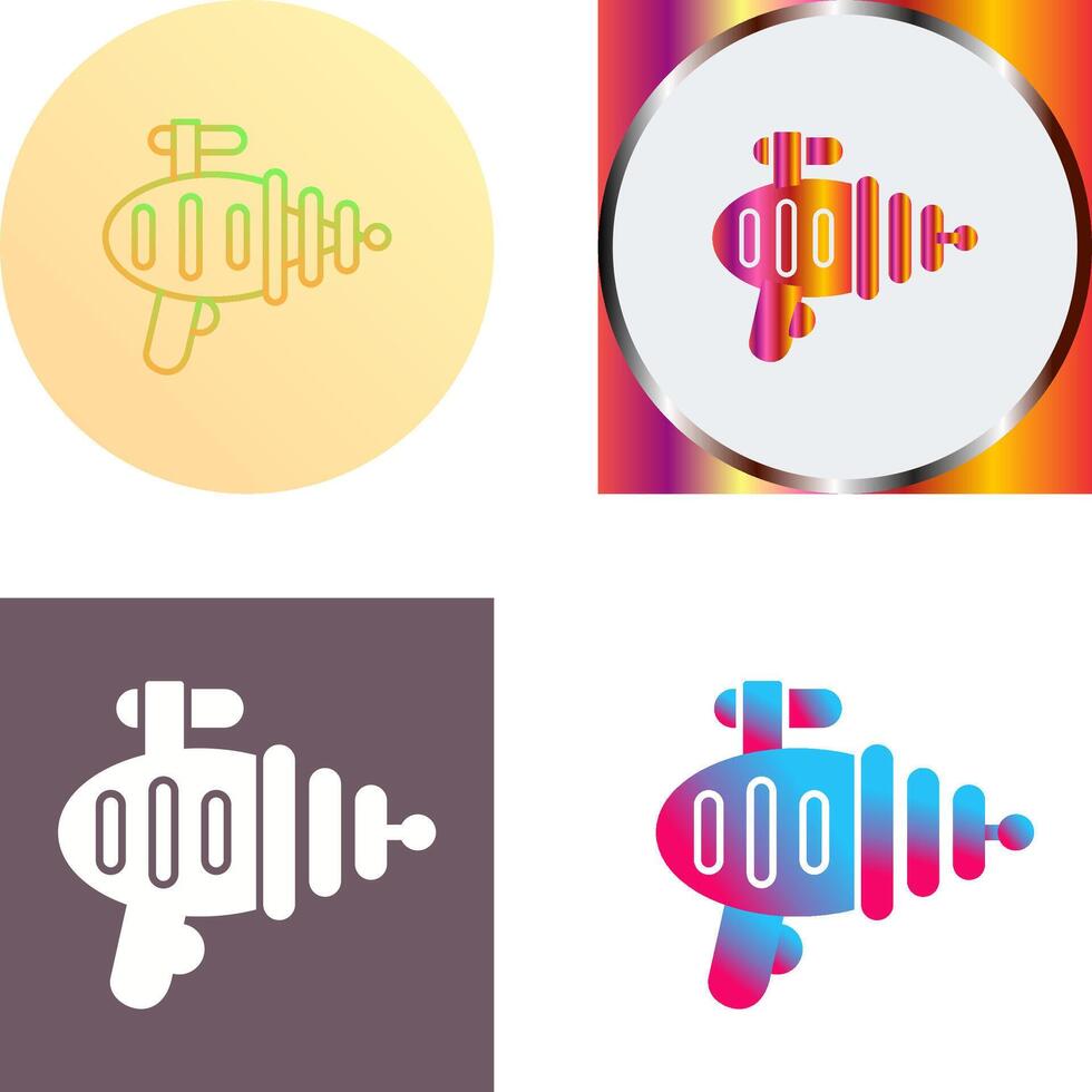 Laser Gun Icon Design vector