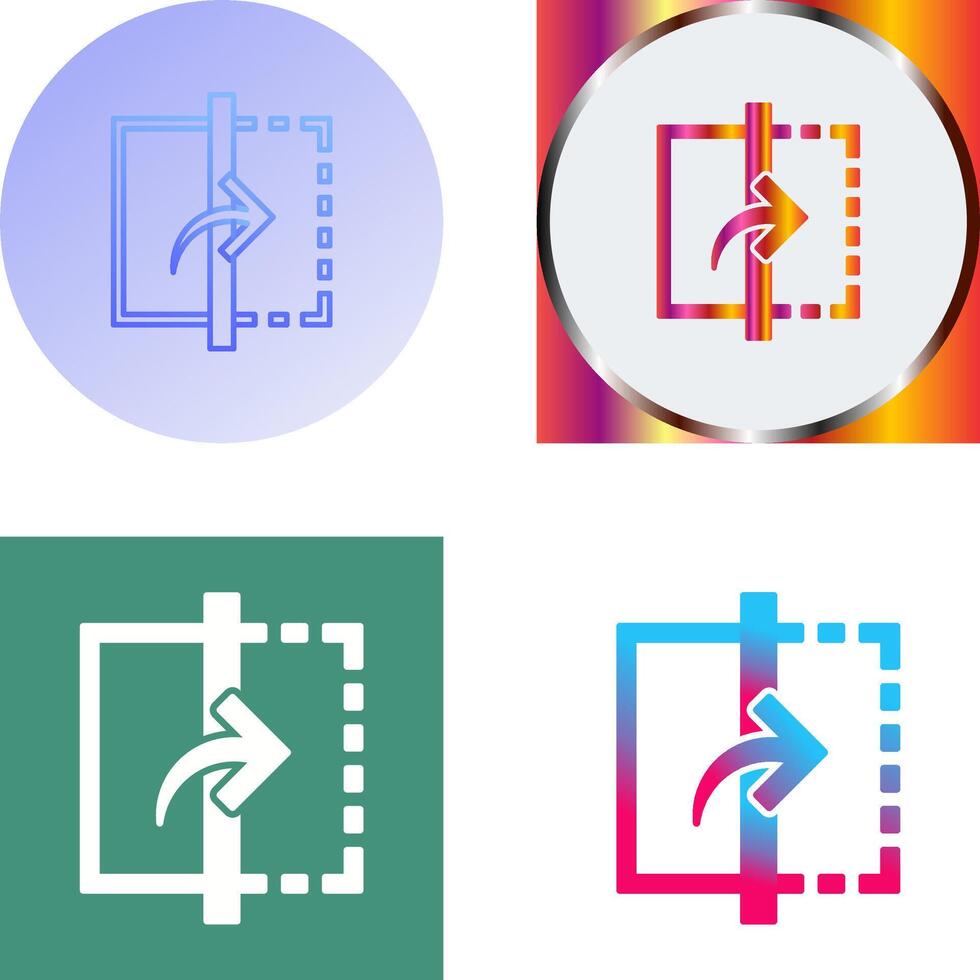 Reflect Icon Design vector