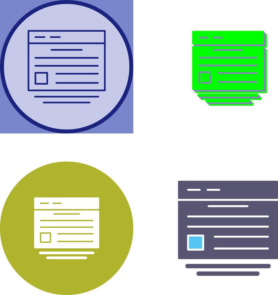 Website Icon Design vector