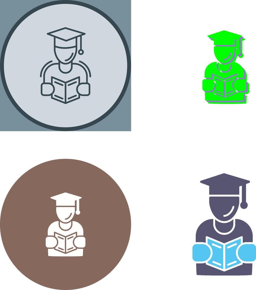 Learning Icon Design vector