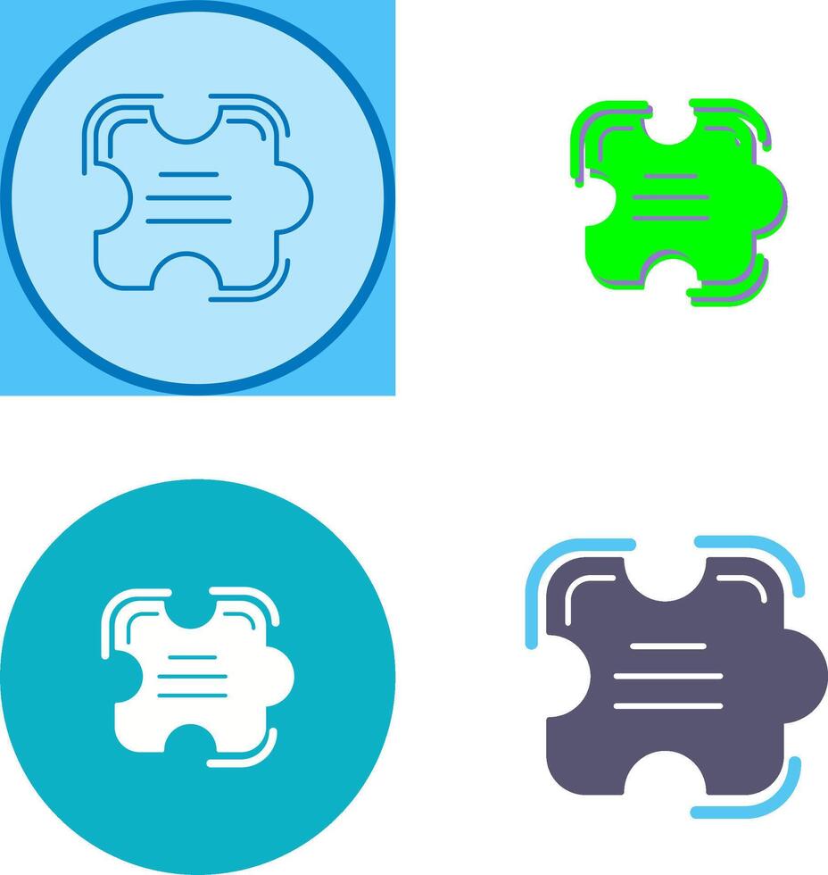 Puzzle Icon Design vector