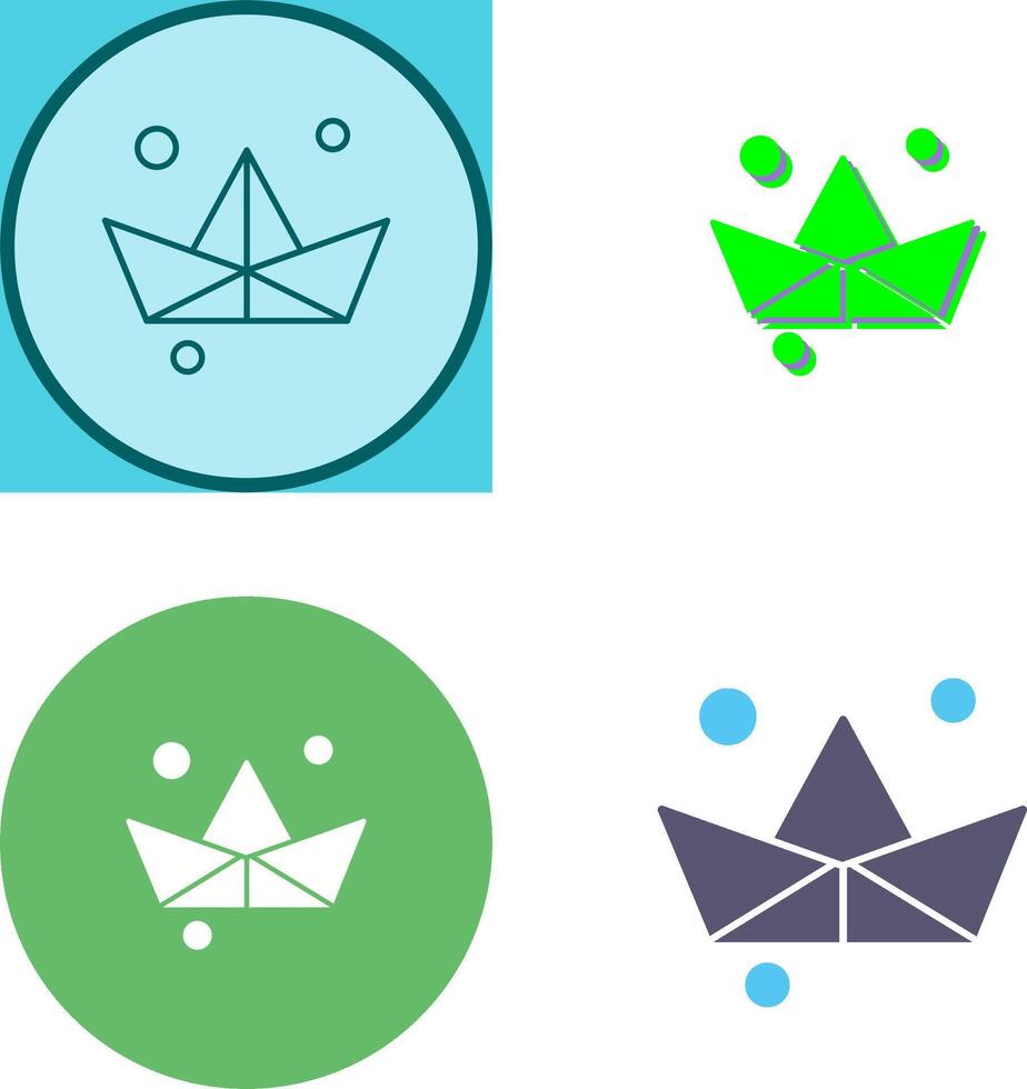 Origami Icon Design vector