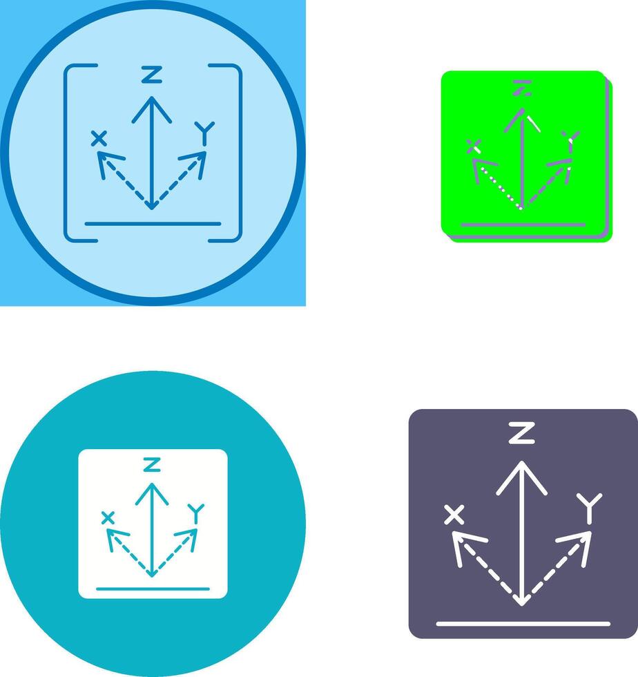 Axis Icon Design vector