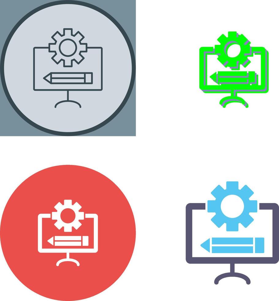 Blueprint Icon Design vector