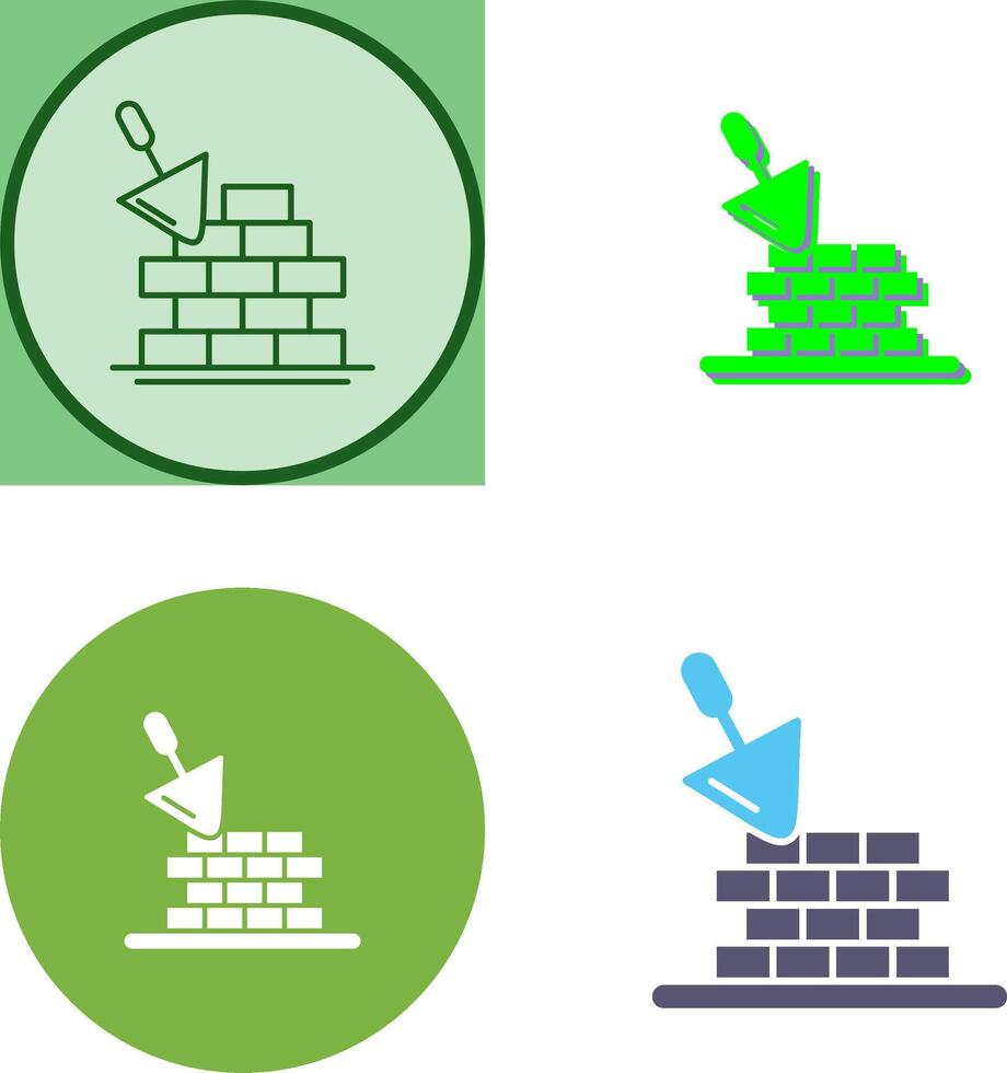 Brickwall Icon Design vector