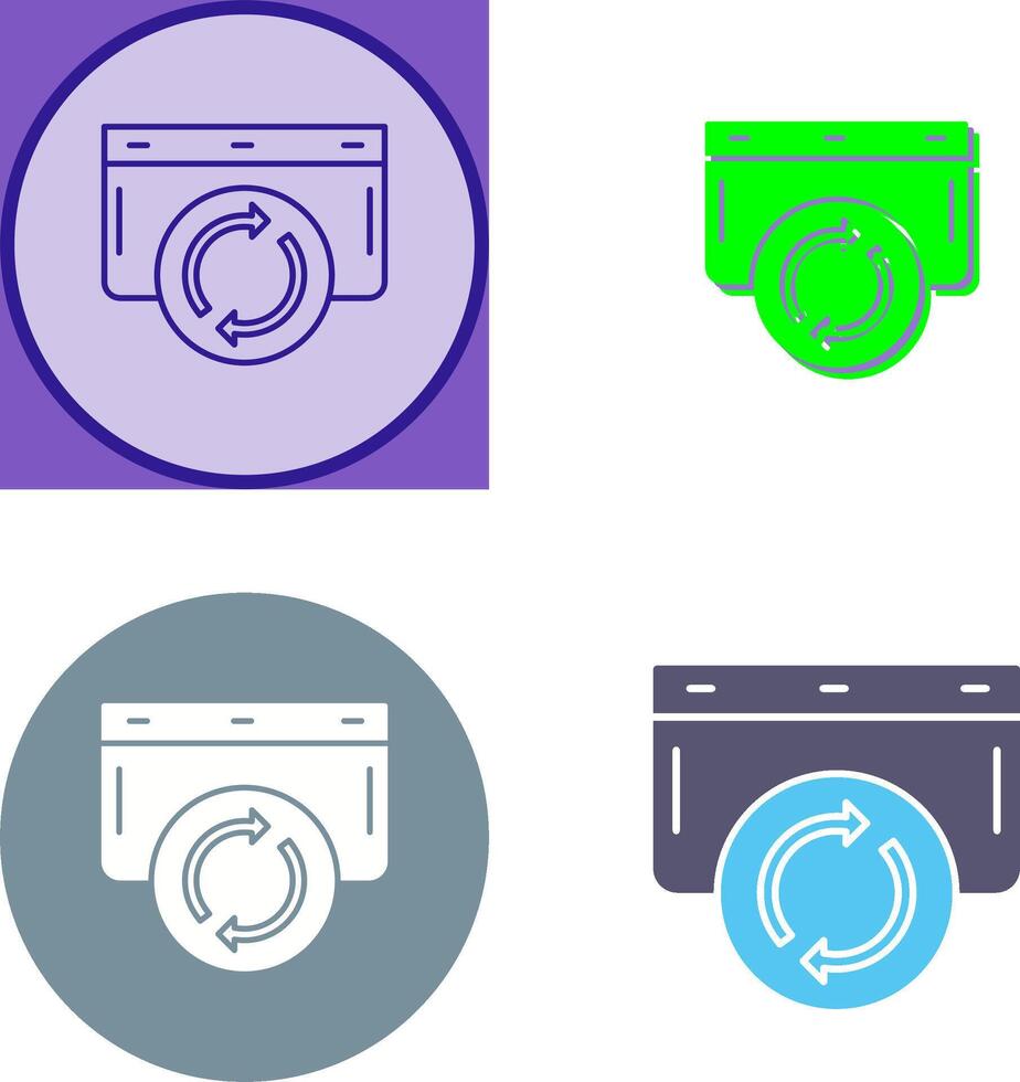 Refresh Icon Design vector