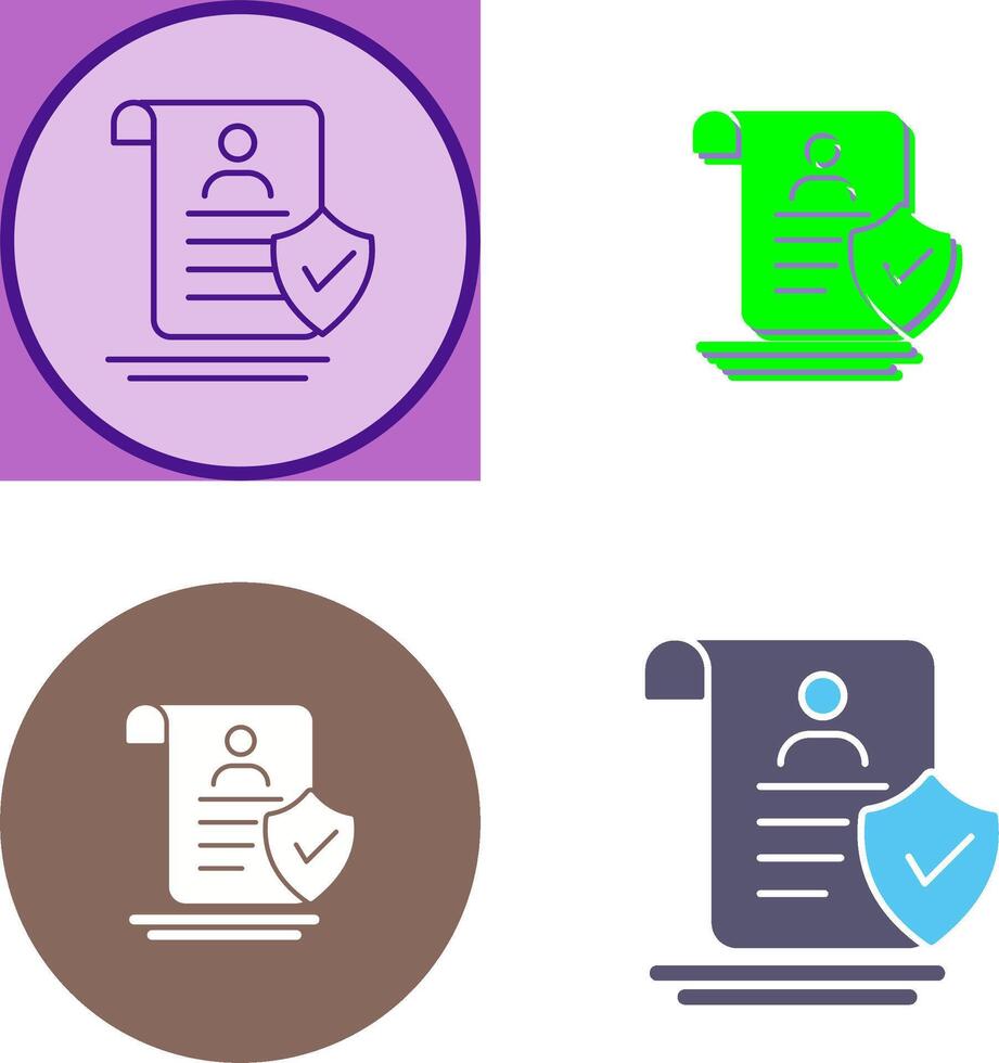 Verified Icon Design vector