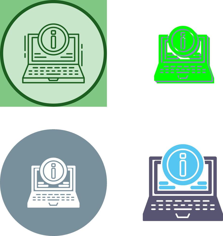 Laptop Icon Design vector