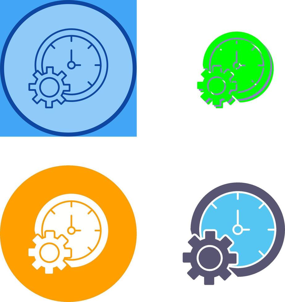 Time Setting Icon Design vector