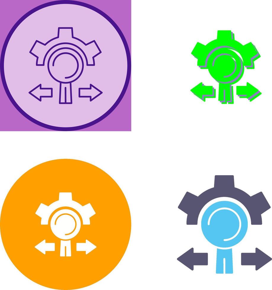 Research and Development Icon Design vector