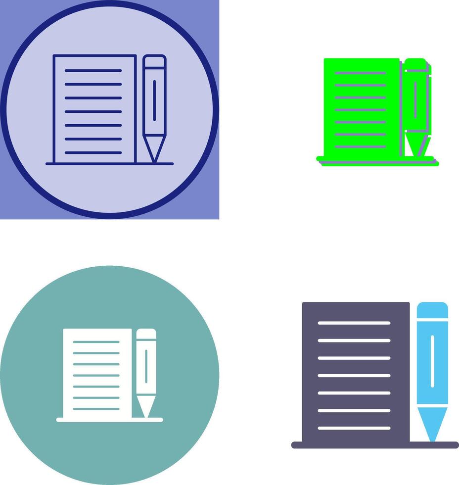 Note Icon Design vector