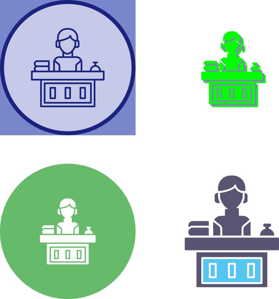 Office Reception Icon Design vector