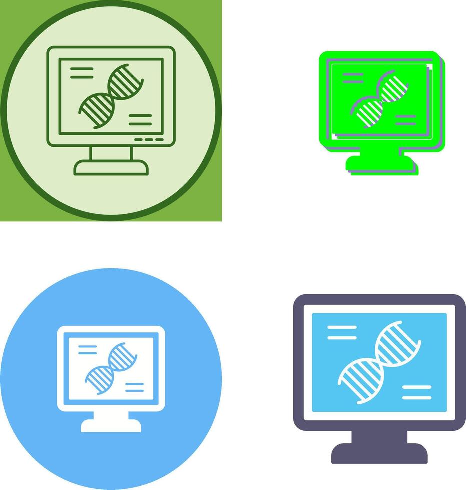 Dna Test Icon Design vector