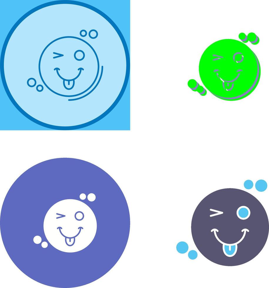 Tongue Out Icon Design vector