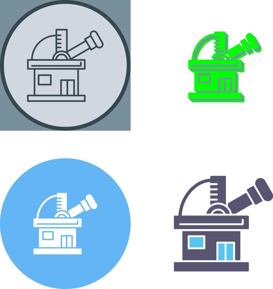 Observatory Icon Design vector