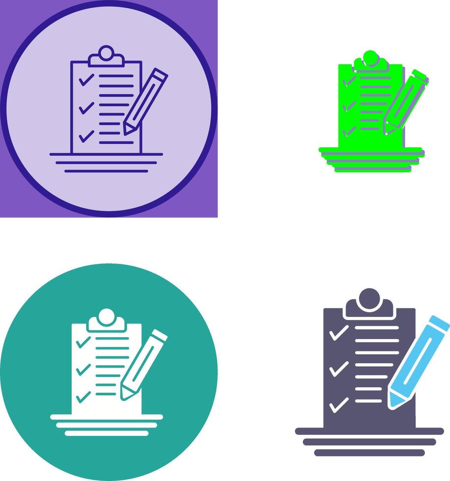 Check List Icon Design vector