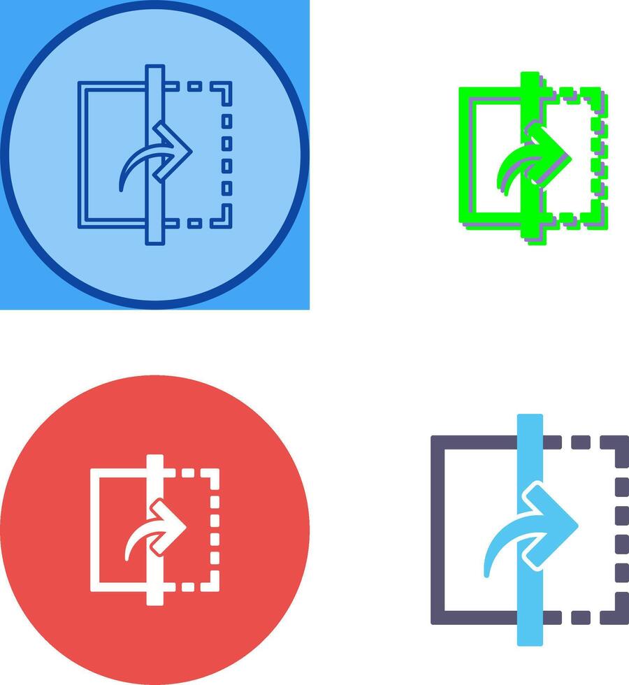 Reflect Icon Design vector