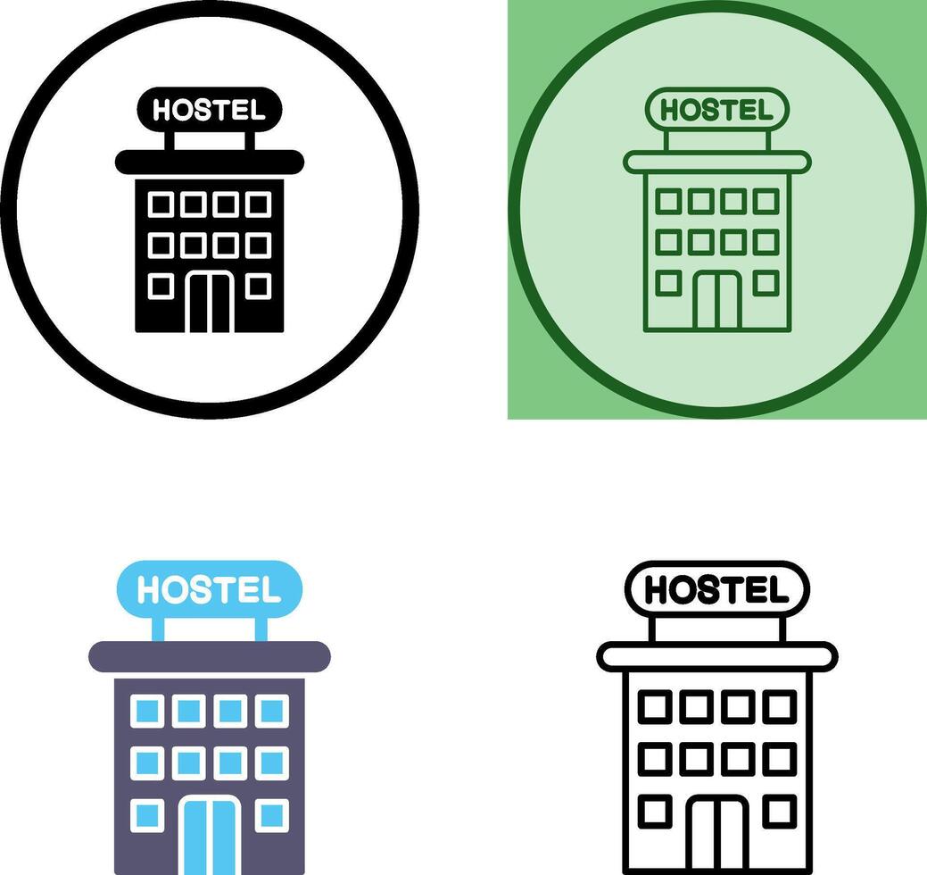 Hostel Icon Design vector