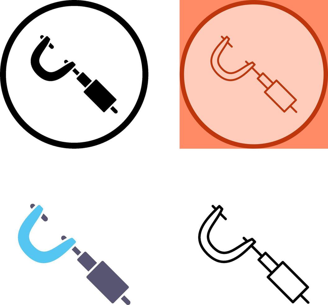 Micrometer Icon Design vector