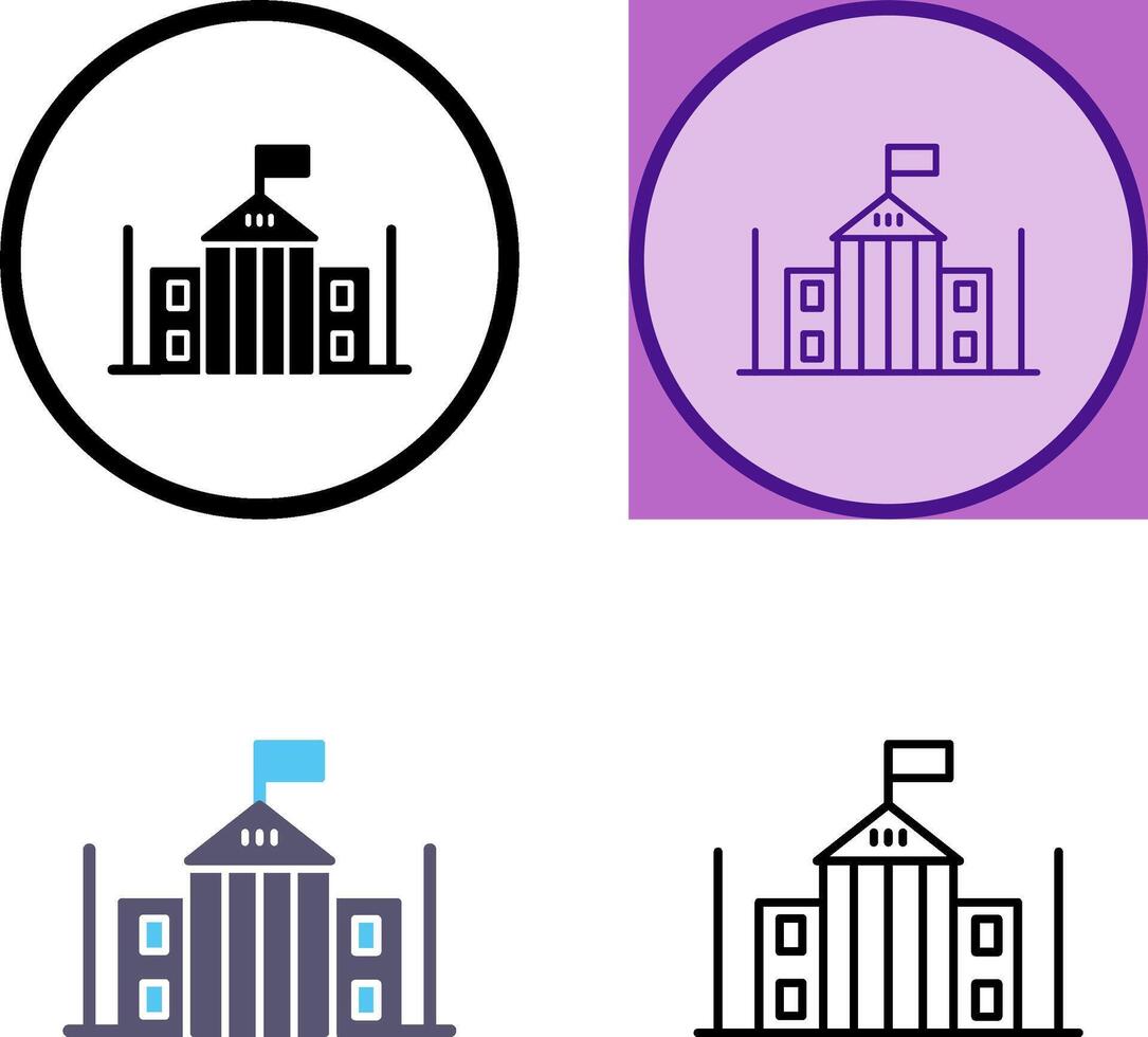 Parliament Icon Design vector