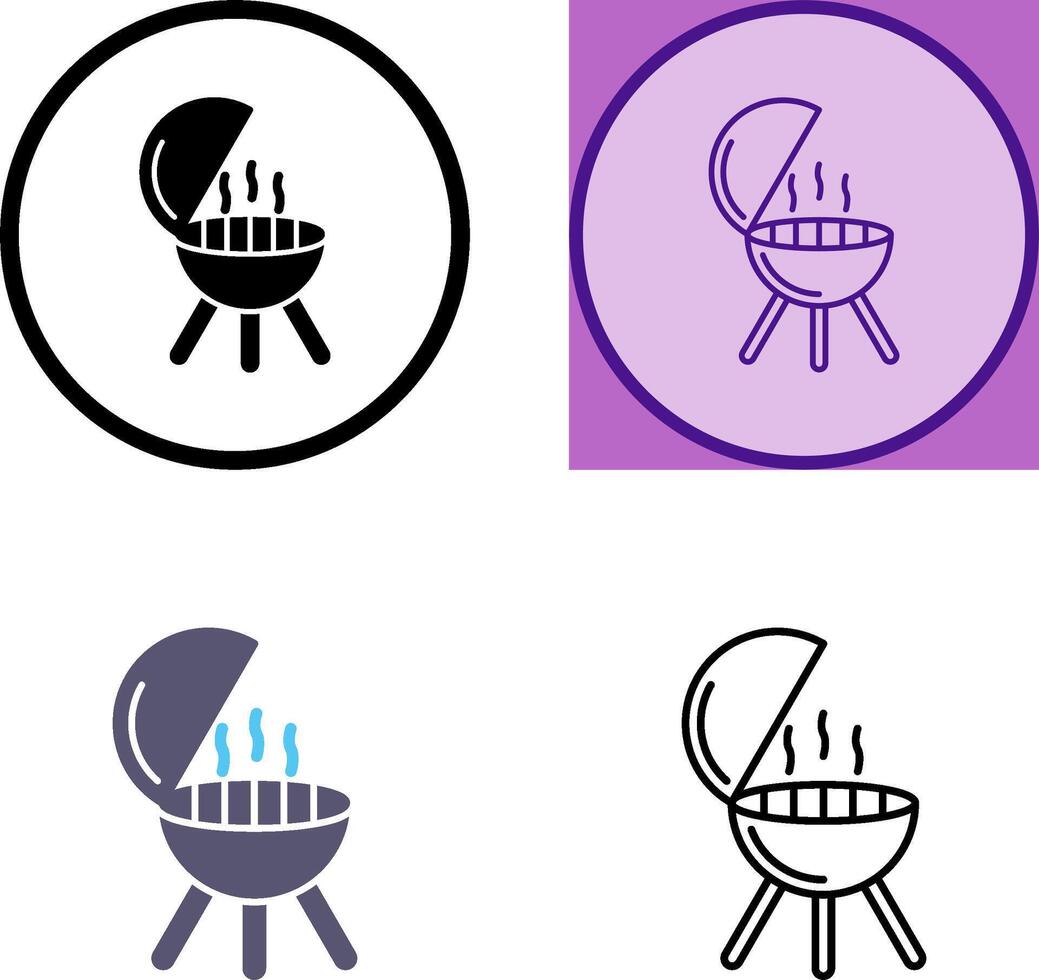 barbacoa icono diseño vector