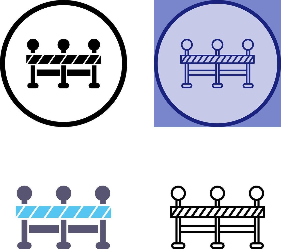 Roadblock Icon Design vector