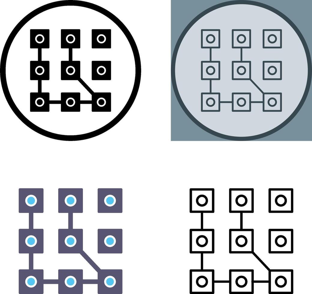 Pattern Icon Design vector