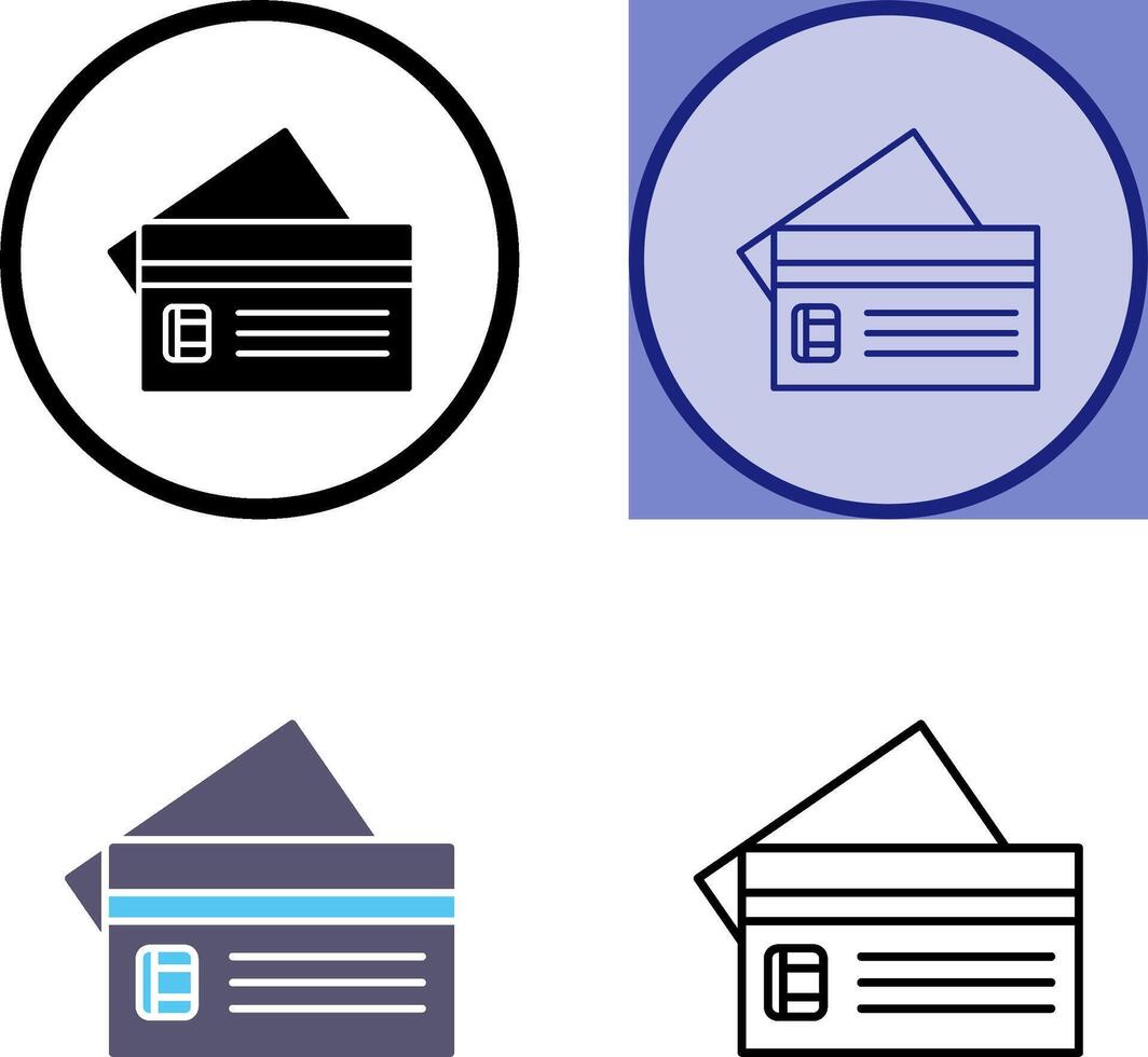 Credit Card Icon Design vector