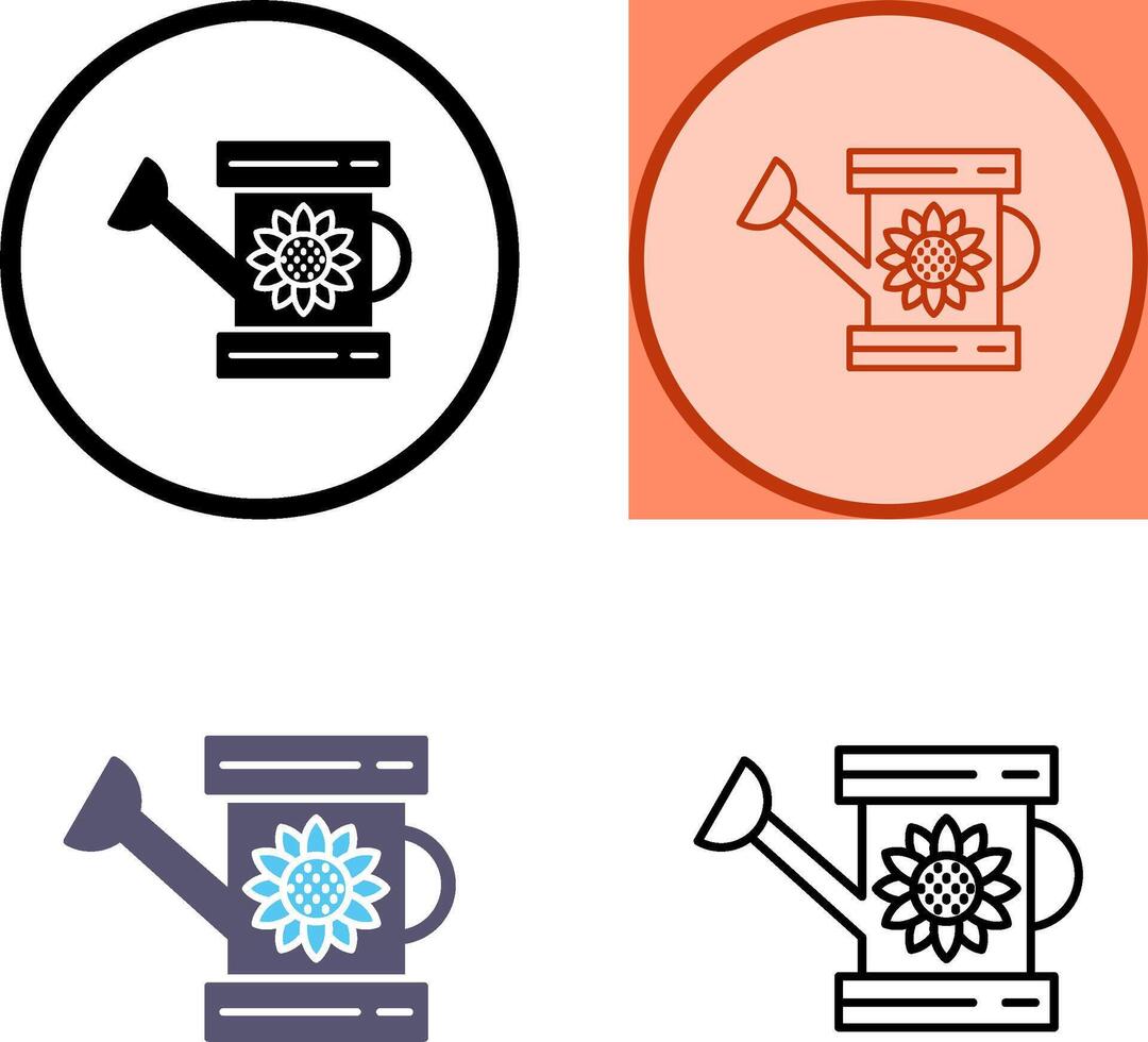Watering Can Icon Design vector