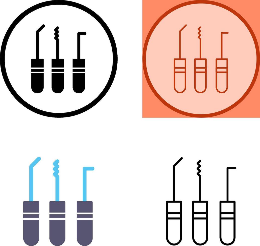 Lockpick Icon Design vector
