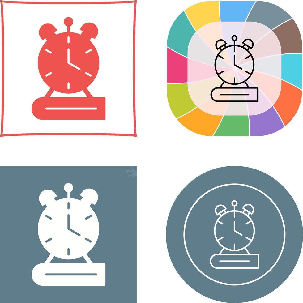 Alarm Clock Icon Design vector