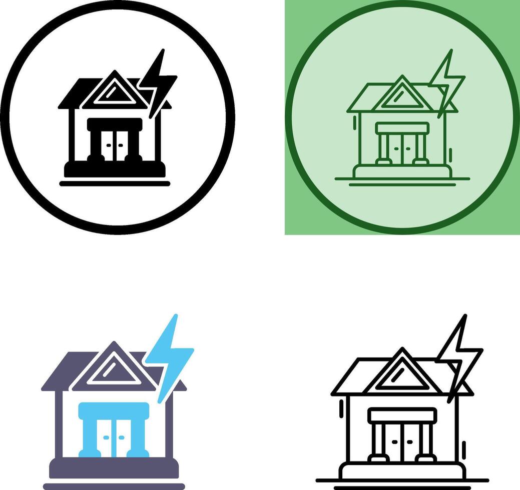 Natural Disaster Icon Design vector
