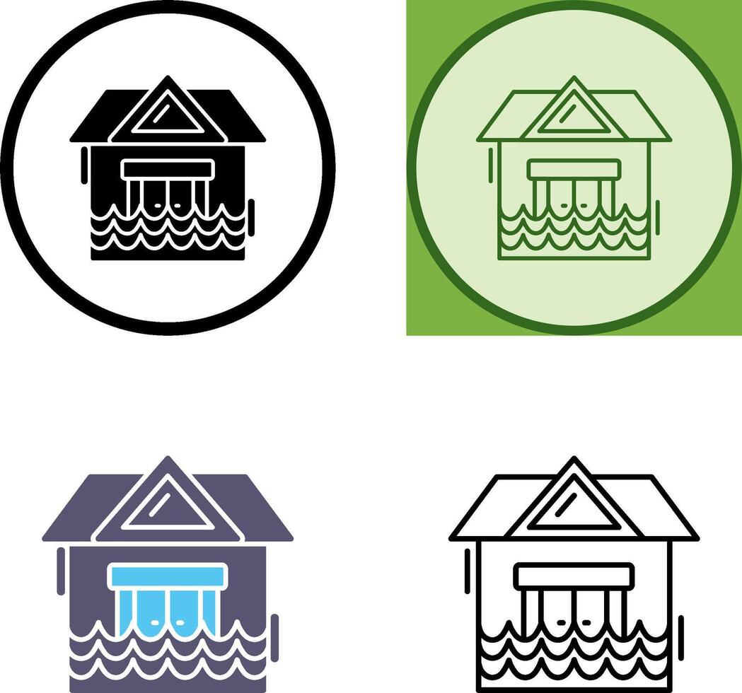 Natural Disaster Icon Design vector