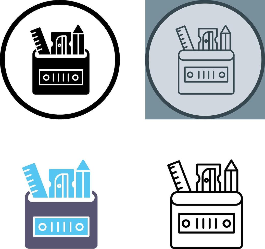 Stationery Icon Design vector