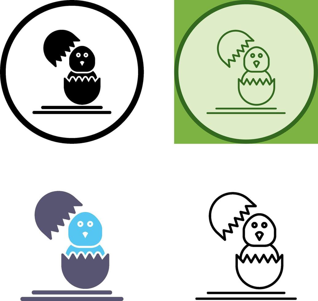 Chick Icon Design vector